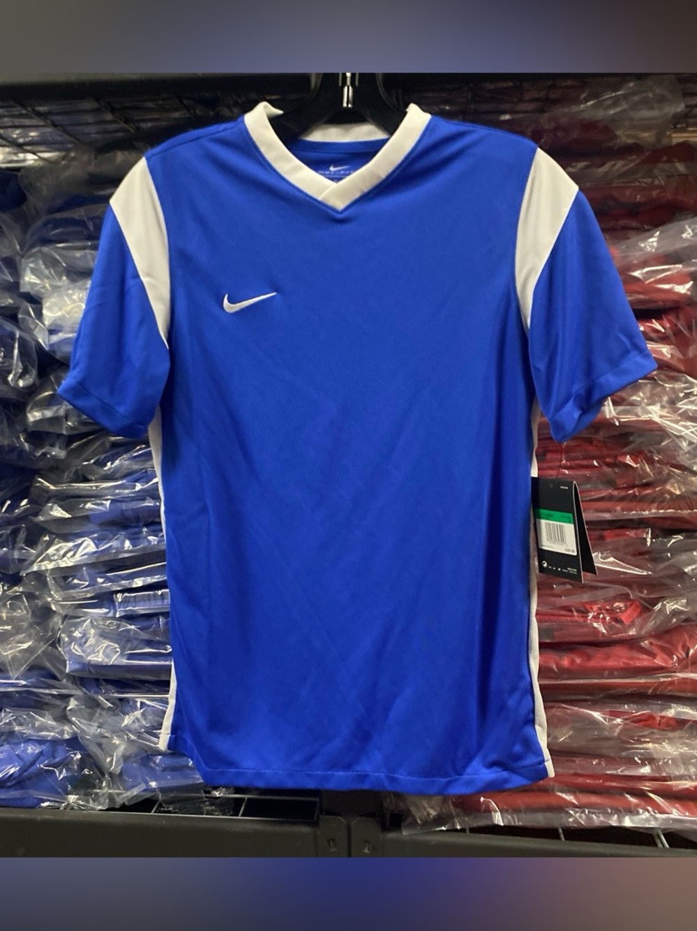 Nike Derby III Soccer Jersey NWT Kids XL Blue/White DRI-FIT CW3834-480